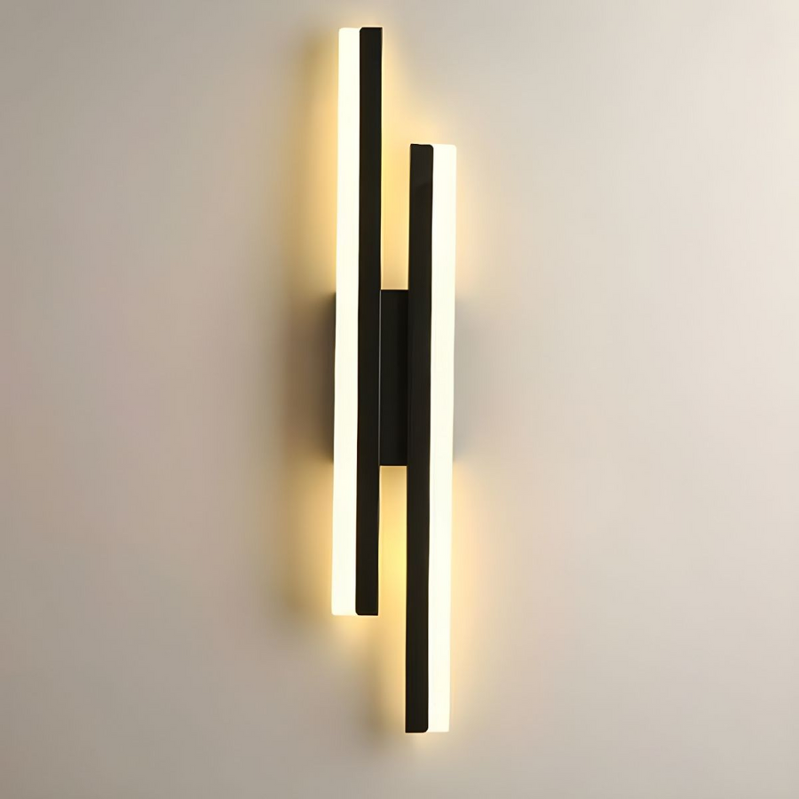 Aplique de pared largo de acrílico con iluminación LED
