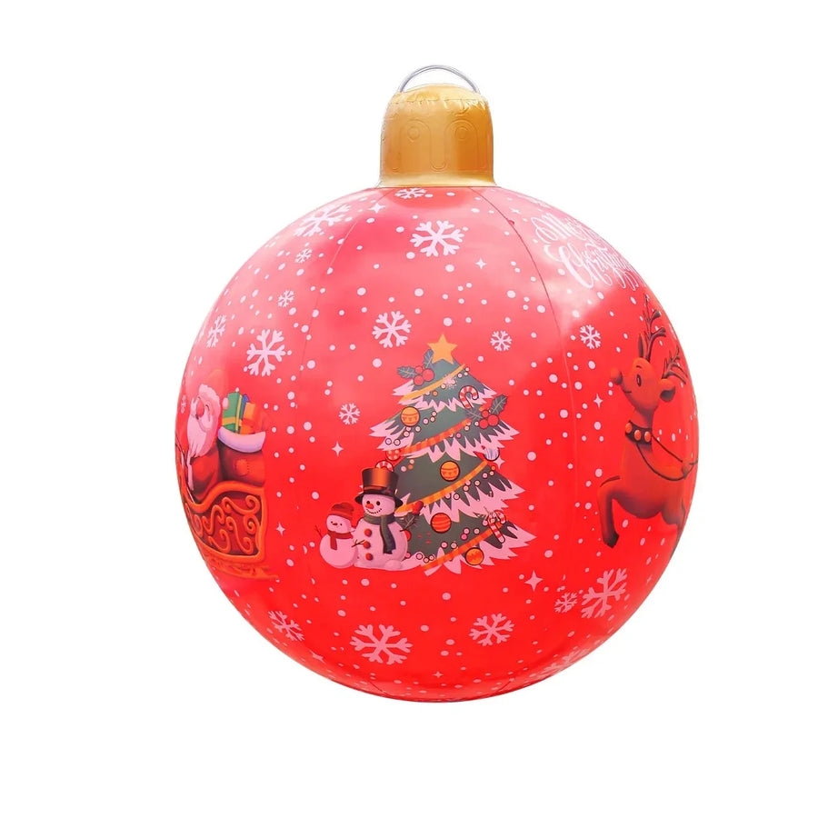 Bolas de Navidad inflables gigantes para decoración exterior de PVC resistente a la intemperie
