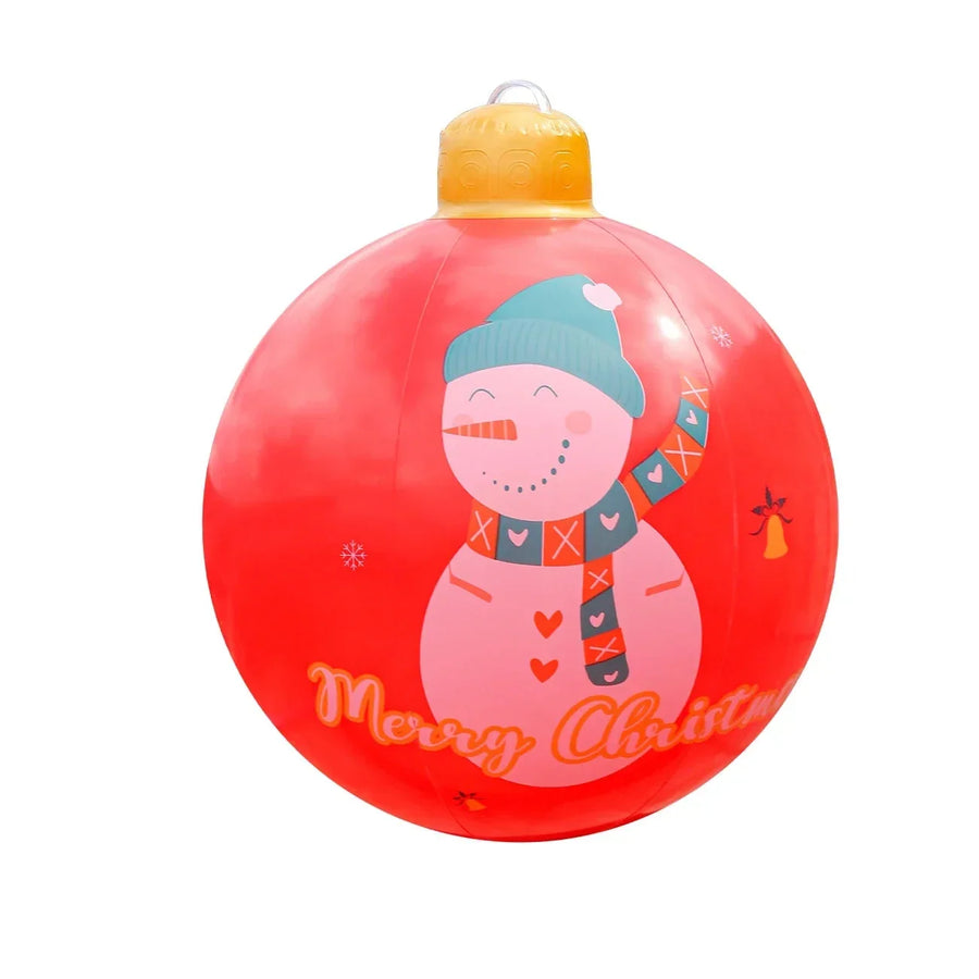 Bolas de Navidad inflables gigantes para decoración exterior de PVC resistente a la intemperie