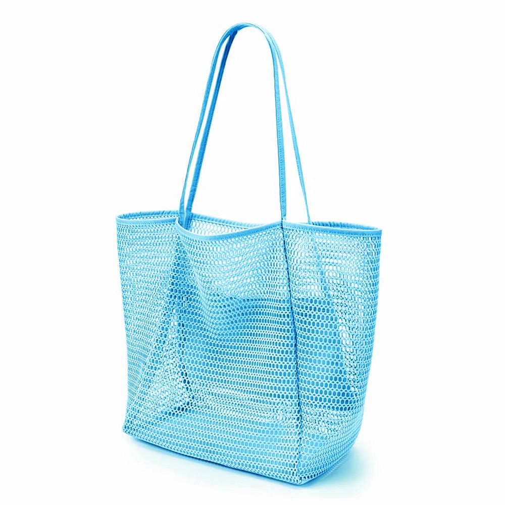 Bolso tote de playa de malla transpirable
