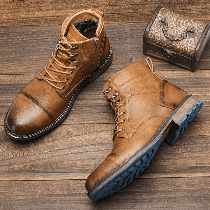 Botines con cremallera lateral y suela antideslizante