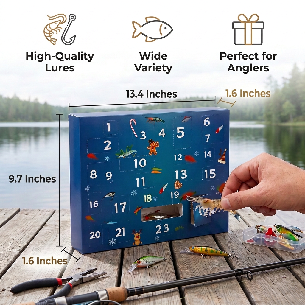 Calendario de Adviento de pesca de 24 días