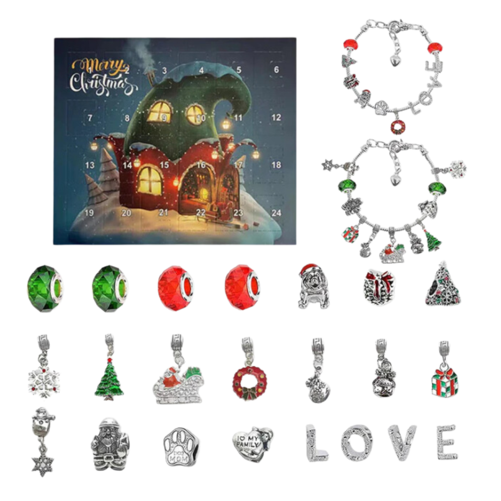 Calendario de Adviento DIY 2026 para niñas – Set de joyas y pulseras