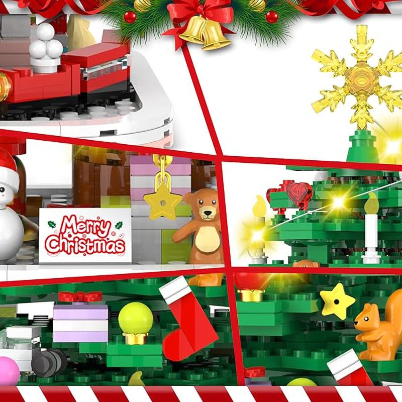 Calendario de Adviento navideño de 1102 piezas para recuerdos festivos creativos