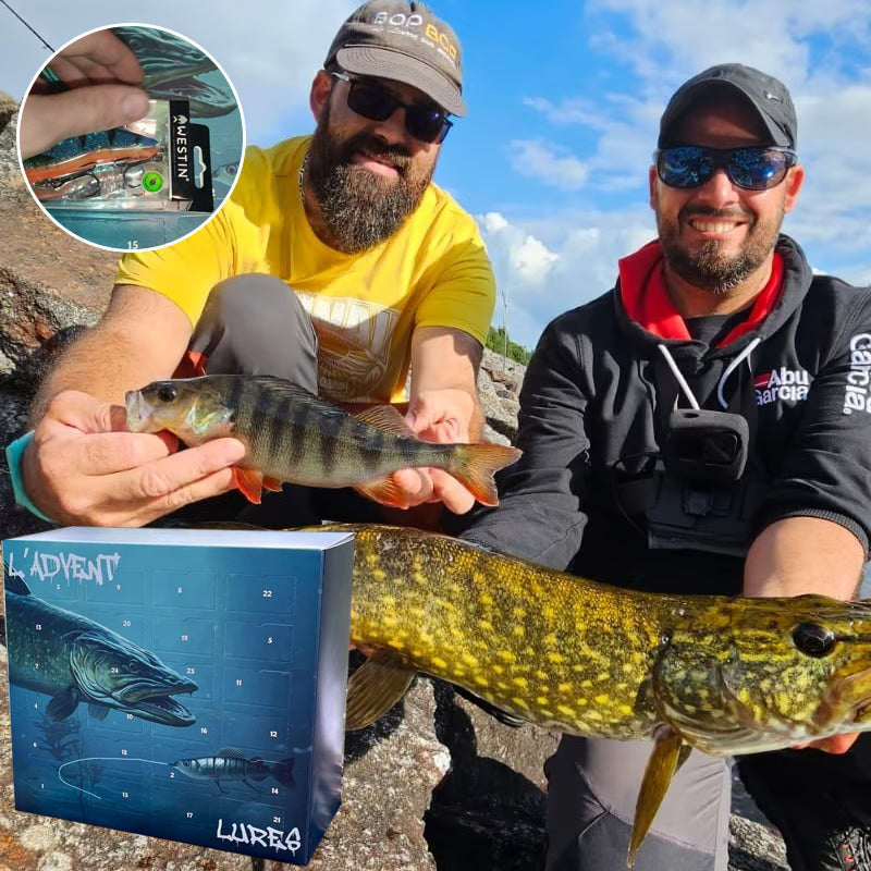 Calendario de adviento para aficionados a la pesca - Caja de Navidad