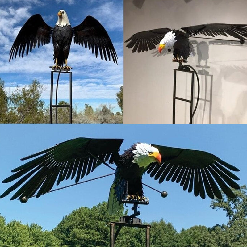 Decoración de patio con pájaro artístico para jardín