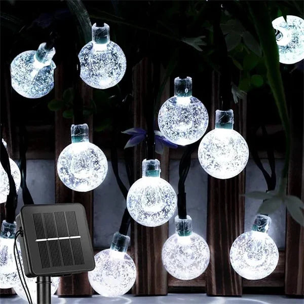 Guirnalda Solar Decorativa para Exterior – Diseño Elegante y Carga Solar Automática