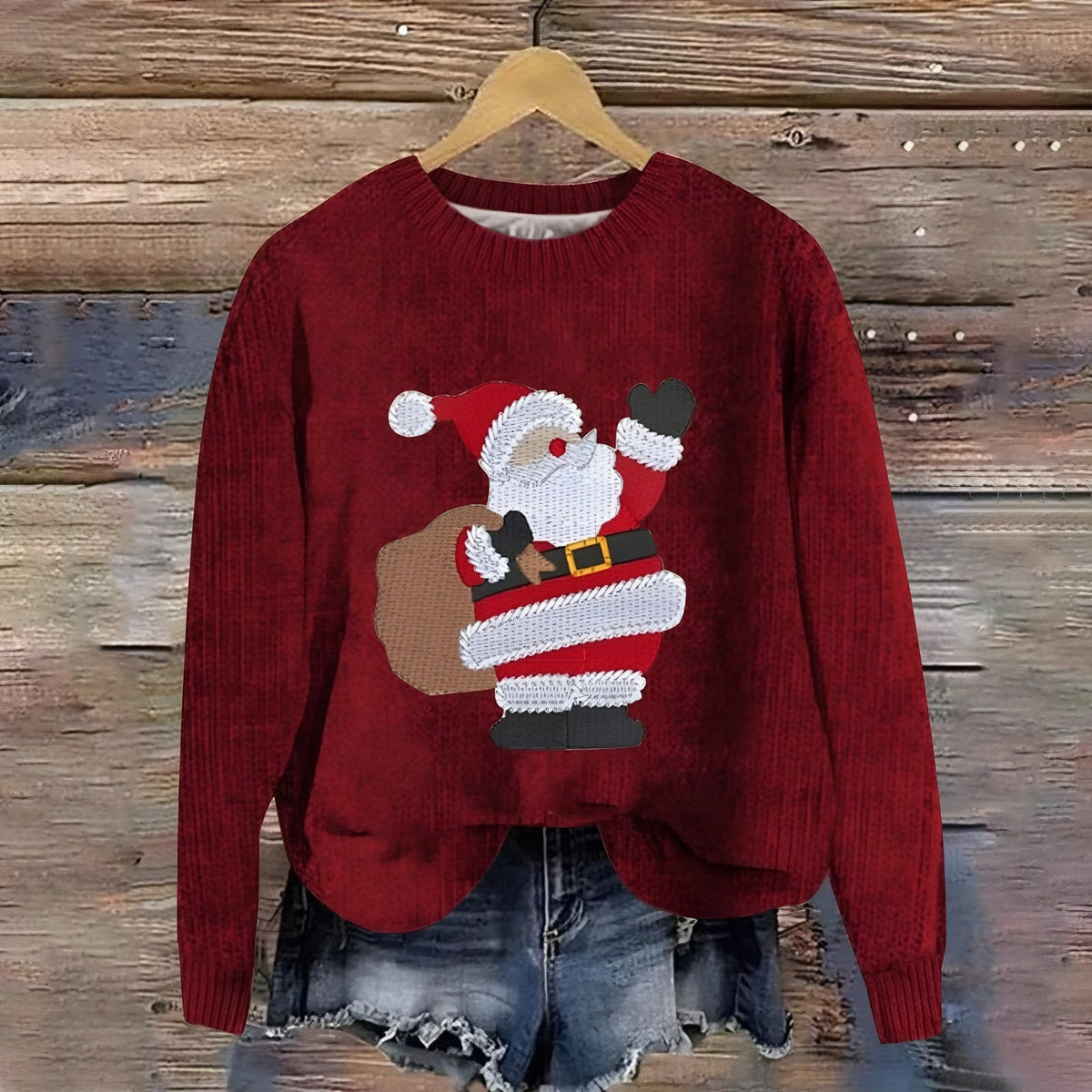 Jersey navideño divertido para mujer