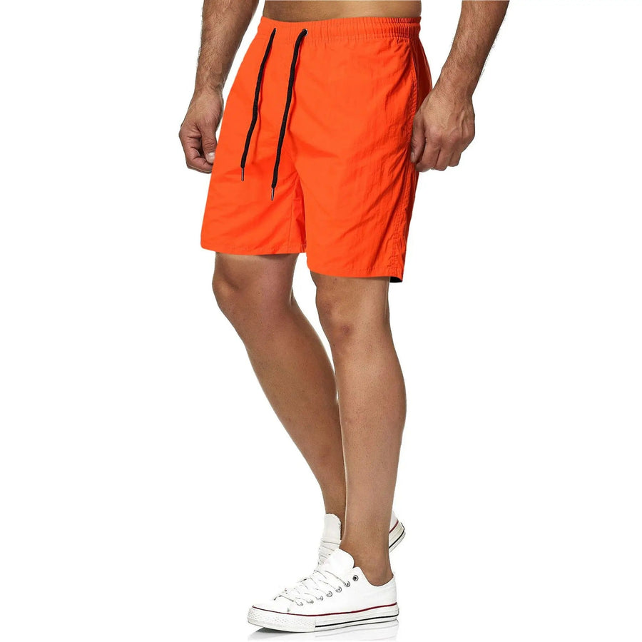 Pantalón corto unicolor para hombre con cordón ajustador | Básico