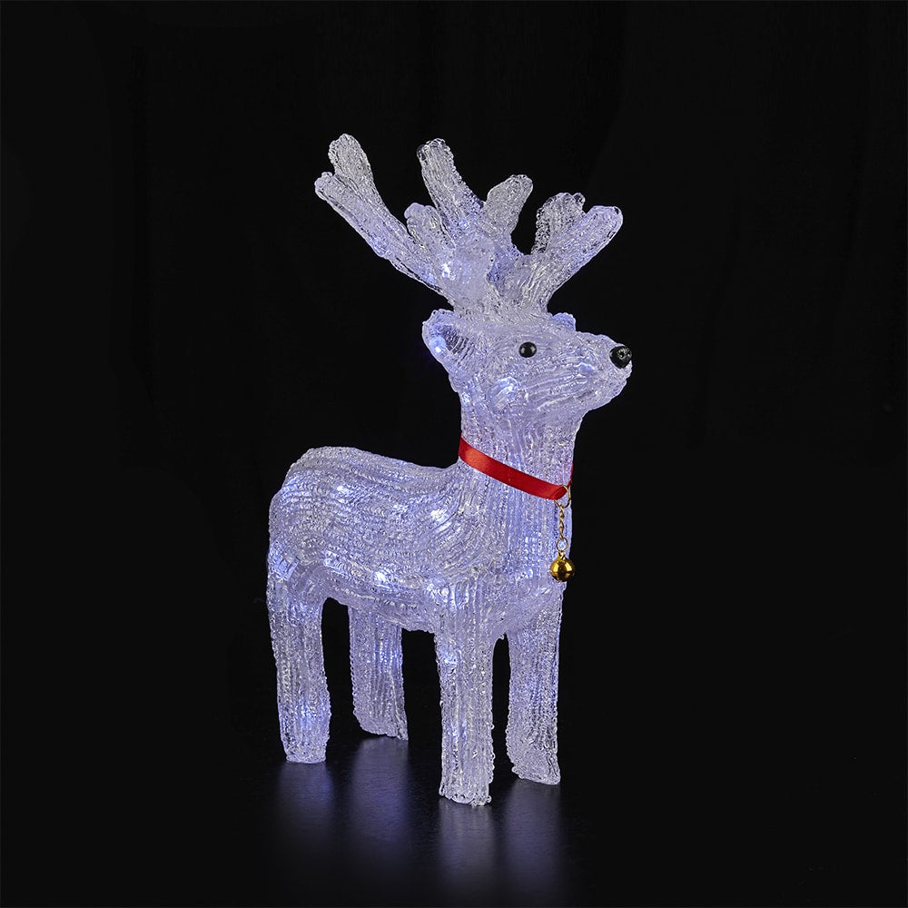 Reno de acrílico con luz LED - Altura 35 cm