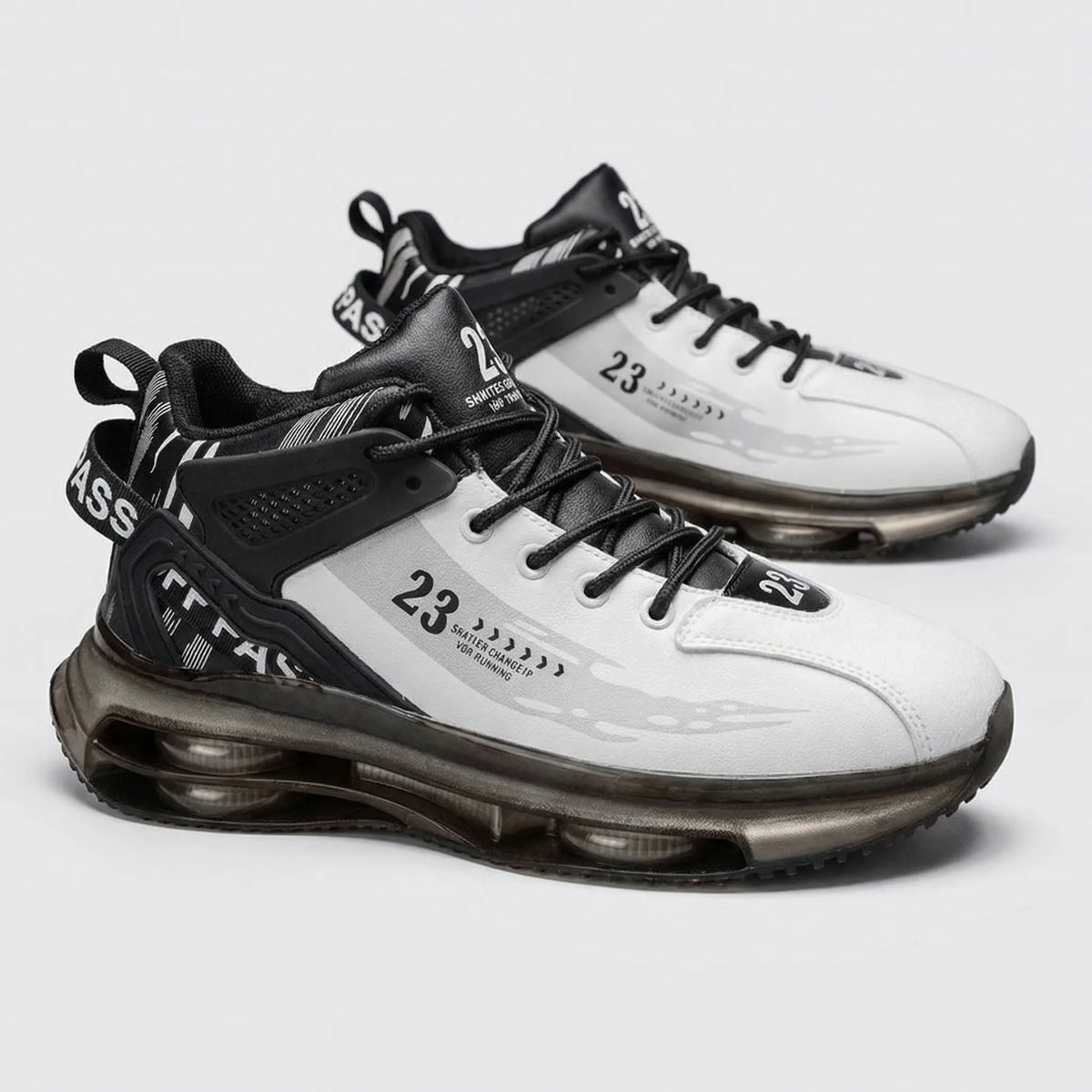 Zapatillas deportivas de caña media con cordones