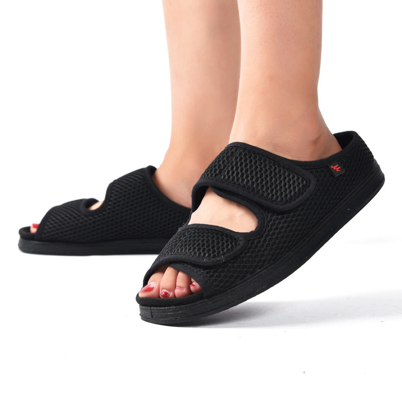 Zapatos diabéticos anchos para pies hinchados | Cómodos, transpirables y ajustables